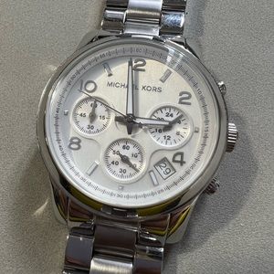 Michael Kors Chronograph Watch Silver